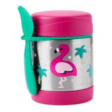 Skip * Hop Zoo Insulated Little Kid Food Jar, Flamingo