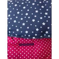 Универсална подложка за количка от 100% памук, звезди Универсална подложка за количка от 100% памук, звезди