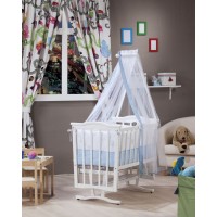 Tahterevalli Oscar Wooden Cradle white and blue