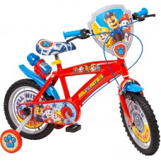 Toimsa Детски велосипед с помощни колела Paw Patrol Boy, 14 инча red