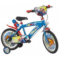 Toimsa Детски велосипед с помощни колела Superman, 16 инча