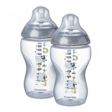 Tommee Tippee Feeding bottle Patterned 340ml 2 pieces
