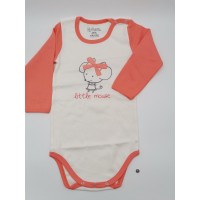 Topolino Боди с дълъг ръкав Little Mouse, оранжево Topolino Боди с дълъг ръкав Little Mouse, оранжево