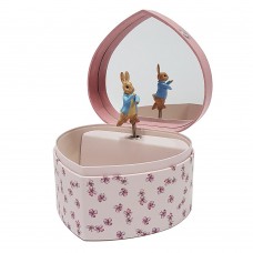 Trousselier Large Heart Music Box Peter Rabbit