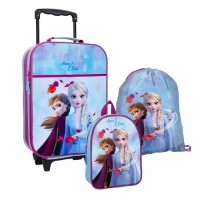 Vadobag Детски комплект 3 в 1 - куфар, раница и спортна торба Frozen