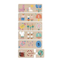 Vilac 6 Wooden Puzzles Numbers