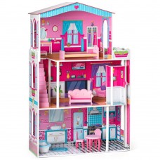 Woody Pink Doll House with elevator Mirabella