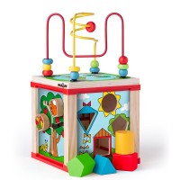 Woody Дидактически цветен образователен куб