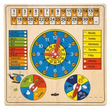 Woody Дървен календар с часовник