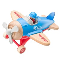 Woody Дървен самолет със звук и светлина