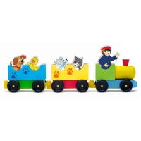 Woody Railway Set with animals