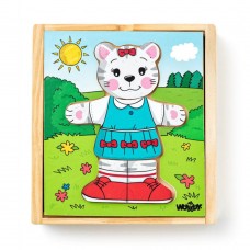 Woody Wooden puzzle Cat