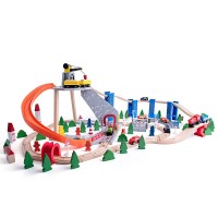 Woody Train Set 130 pcs