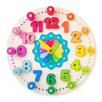 Woody Дидактически часовник с броене на цифрите от 1-12