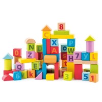 Woody Дървен конструктор с цифри и букви Woody Дървен конструктор с цифри и букви