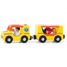 Woody Car set for train - Ambulance