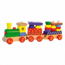 Woody Didactic Toys Train with light and sound  