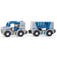 Woody Car set for train - Police