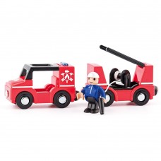 Woody Пожарна машина - комплект за влакови релси
