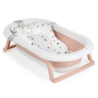 Cangaroo Комплект за къпане със сгъваема вана Palma, розов