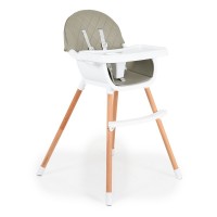 Cangaroo Wooden high chair Gelato 2in1, grey Cangaroo Wooden high chair Gelato 2in1, grey