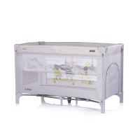 Chipolino Foldable travel cot Ariel, platinum
