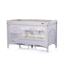 Chipolino Foldable travel cot Ariel, platinum