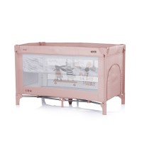 Chipolino Foldable travel cot Ariel, pink powder