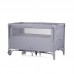 Chipolino Foldable travel cot with drop side and linen fabric Relax