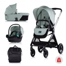 Chipolino Бебешка количка Елит 3 в 1 до 22 кг, босилек