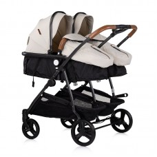 Chipolino Бебешка количка за близнаци Дуо Смарт, бишкота