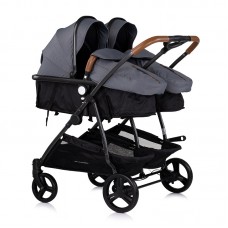 Chipolino Бебешка количка за близнаци Дуо Смарт, облак 