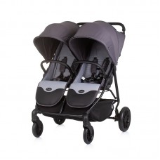 Chipolino Бебешка количка за две деца Топ Старс, антрацит