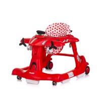 Chipolino Musical baby walker 3 in 1 Airplane, red Chipolino Musical baby walker 3 in 1 Airplane, red
