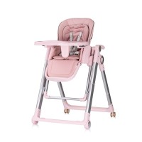 Chipolino High chair and swing 2 in 1 Super chef, pink marshmallow