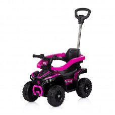 Chipolino Musical ride on car with handle ATV, pink