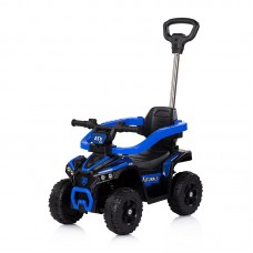 Chipolino Детска музикална кола за яздене с дръжка АТВ, синя Chipolino Детска музикална кола за яздене с дръжка АТВ, синя