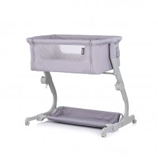 Chipolino Co-sleeping crib with drop side Eleganza, grey