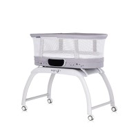 Chipolino Baby crib-cradle with LED display and digital weight scale Sogno 2 in 1, grey Chipolino Baby crib-cradle with LED display and digital weight scale Sogno 2 in 1, grey