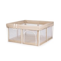 Chipolino Сгъваема кошара за игра Vibe 120x120 см, бежова