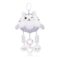 Chipolino Plush mobile toy for crib and stroller with music and lights Cat