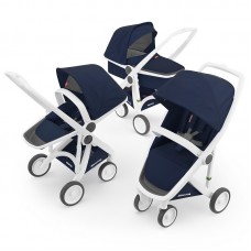 Greentom Trio Stroller, White Blue Greentom Trio Stroller, White Blue