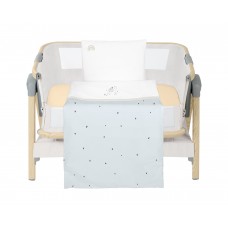 Kikka Boo Бебешки спален комплект за мини-кошара от 5 части Stripy Friends