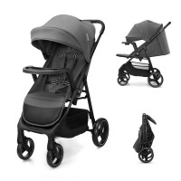KinderKraft Бебешка количка TRIG 3 с табла, Granite grey
