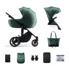 KinderKraft Prime 2 baby stroller 2 in 1, dark green KinderKraft Prime 2 baby stroller 2 in 1, dark green
