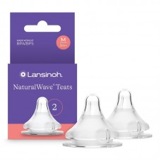 Lansinoh Силиконов биберон NaturalWave 3м+