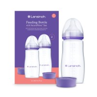 Lansinoh Комплект шишета със силиконов биберон Natural Wave 330 мл, 2 броя