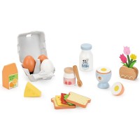 Lelin Toys Delicious Breakfast Wooden Play Set