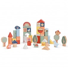 Lelin Toys Дървен конструктор Моята ферма 50 части