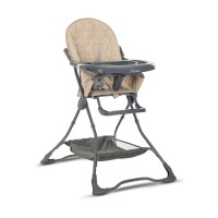 Lorelli Bonbon Baby High Chair, beige leather